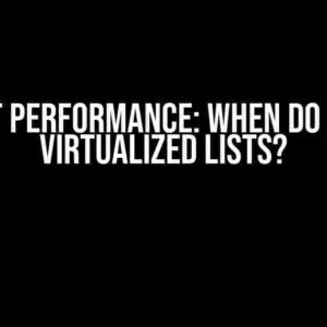 React Performance: When Do I Need Virtualized Lists?