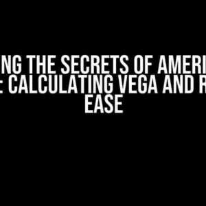 Unlocking the Secrets of American Put Options: Calculating Vega and Rho with Ease