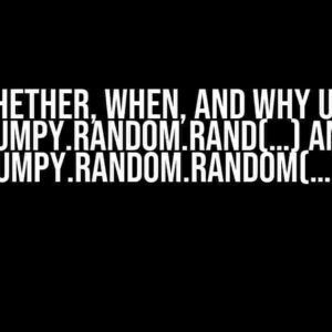 Whether, when, and why use numpy.random.rand(…) and numpy.random.random(…)?